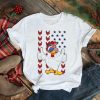 American Flag Chicken Independence day Farmer T shirt