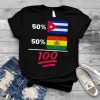 Bolivian Plus Cuban Mix Flag Heritage T Shirt