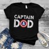Captain Dad Superhero Men Fathers Day Shirt Vintage Dad Gift T Shirt