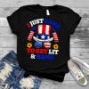 I Just Came To Get Lit & Bang Funny 4th Of July Fireworks T Shirt