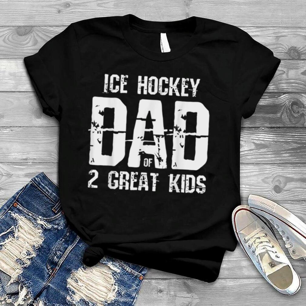 hospita puzzel Coördineren Ice Hockey Dad of 2 Great Kids Hockey Dad Fathers Day T Shirt
