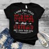 Mens I Have Two Titles Papa And Cat Dad Tee Father's Day T Shirt