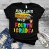 Back To School School Bus Fourth Grade First Day of School T Shirt