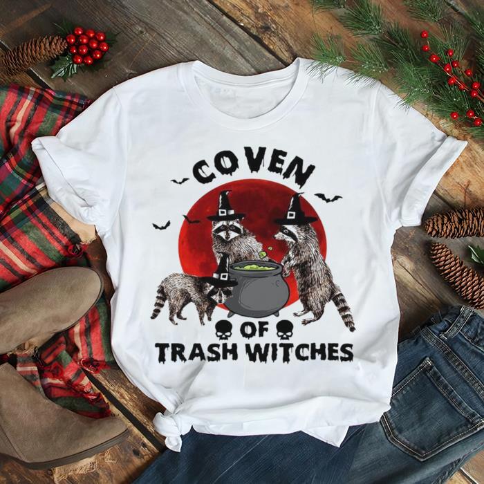 Coven Of Trash Witches Raccoon Halloween T shirt