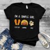 Im a simple girl flip flop camping dogs shirt