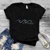 Just Keep Swimming with Aesthetic Wave Motivational Quote shirt