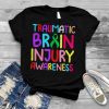 Traumatic Brain Injury Awareness Ribbon T Shirt