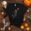Basketball Skeleton Halloween Men Boys Basketball Halloween T Shirt