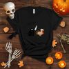 Black What Halloween Cat with Turkey T Shirt