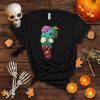 Halloween School Art Print Zombie With Brains T Shirt