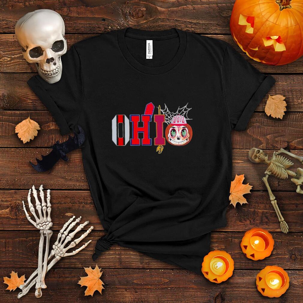 Ohio sport Ohio State Buckeyes Cleveland Indians And Cleveland Cavaliers Halloween Tee Shirt