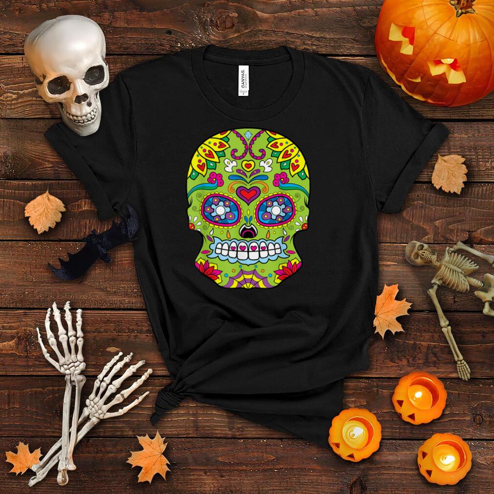Sugar Skull Day of the dead Dia de los Muertos halloween T Shirt