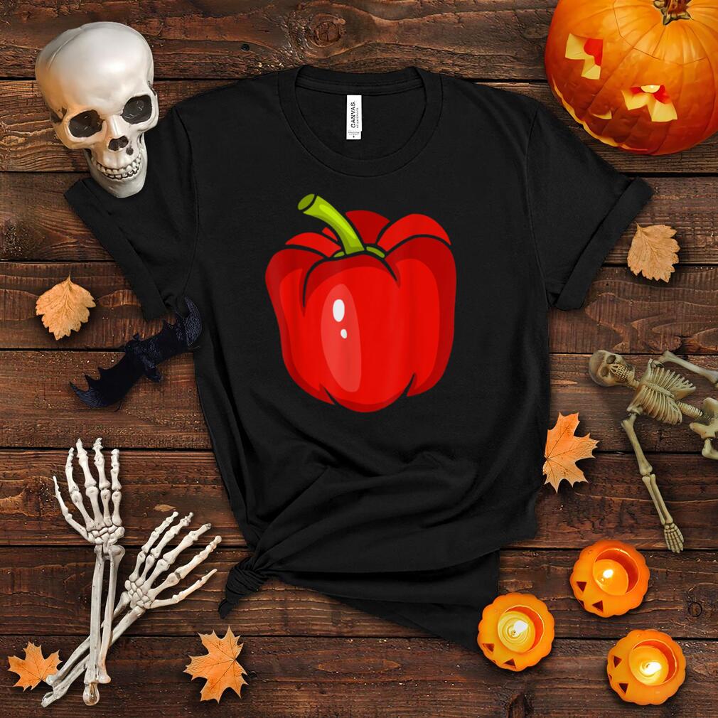 Bell pepper Red Fruit Cute Halloween Costume Lover Vegan T Shirt