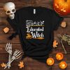 Educated Witch Spooky Book Shelf Halloween Skull Book Reader T Shirt
