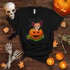 Halloween Chihuahua Dog Lovers Pumpkin Grunge Jack O Lantern T Shirt