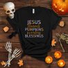 Jesus Flannels Pumpkins Sweaters Blessings Fall Season Faith T Shirt