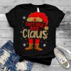 Santa and Elf Dietary Aide Claus Leopard Merry Christmas Shirt