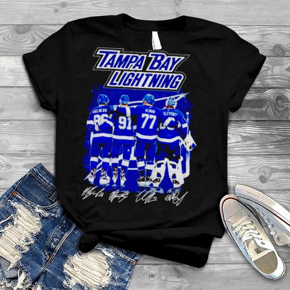 Official Tampa bay lightning nikita kucherov steven stamkos victor hedman  andreI vasilevskiy signature T-shirt, hoodie, tank top, sweater and long  sleeve t-shirt