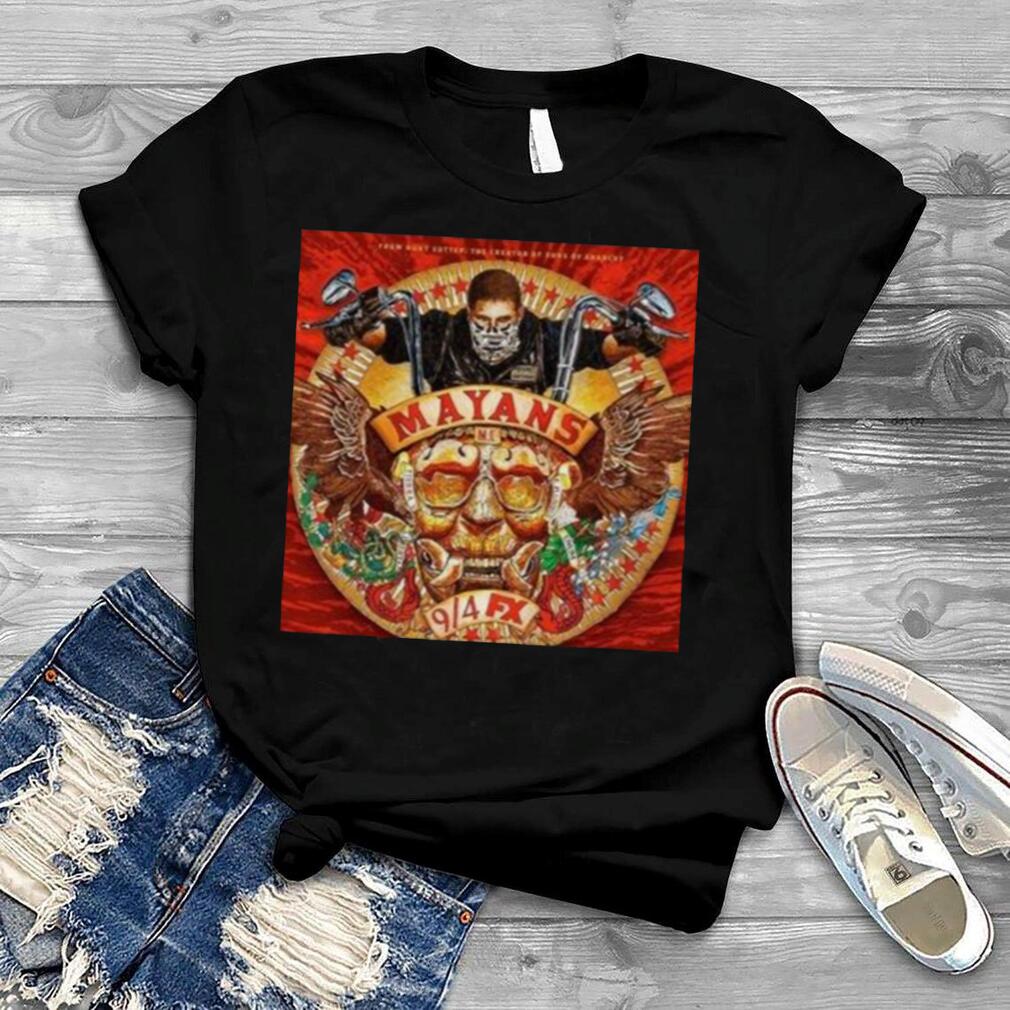 Mayans Mc Bike Gang Skull Mexico California Border Ez Angel Reyes Tv Series shirt