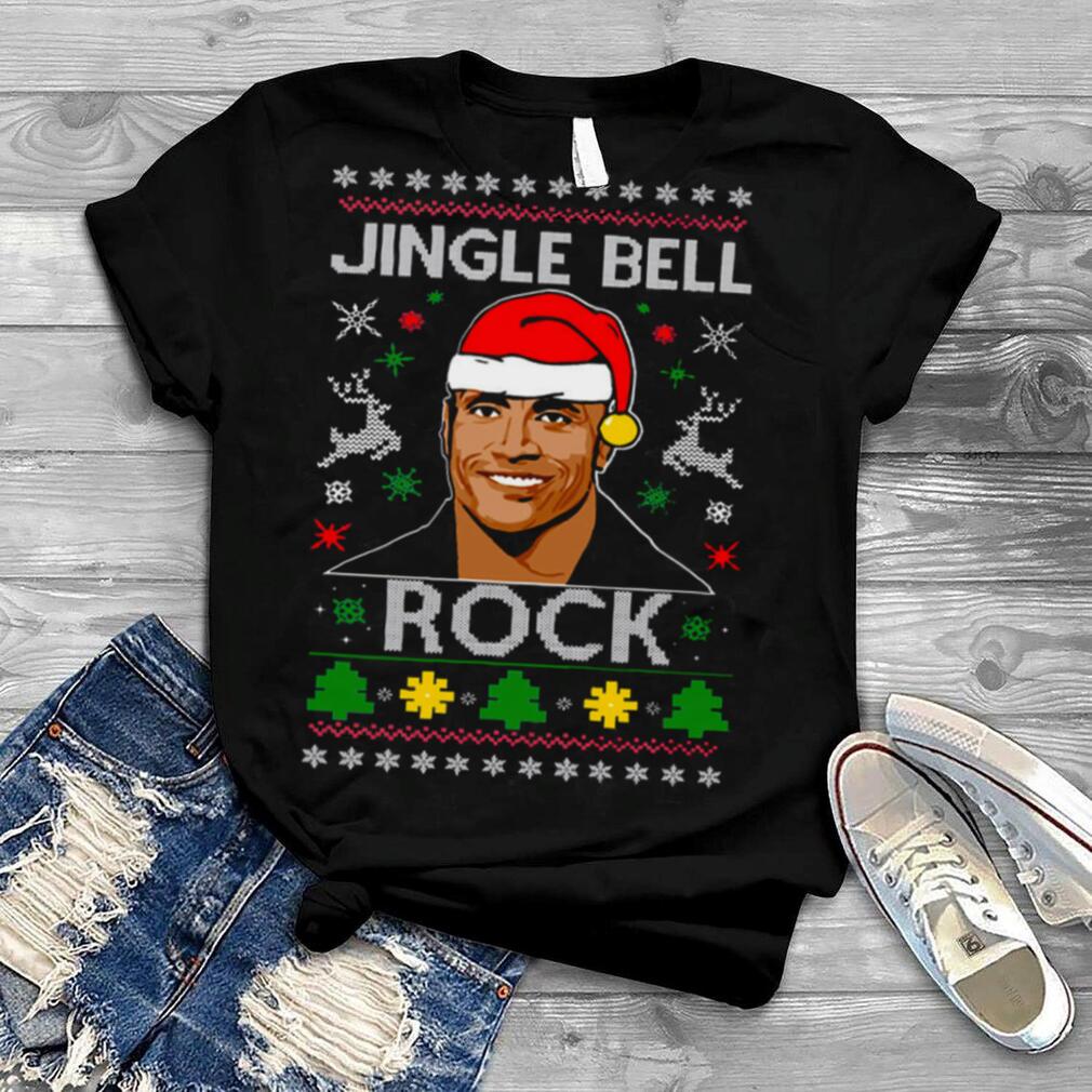 Jingle Bell Rock The Rock Funny Dwayne Johnson shirt