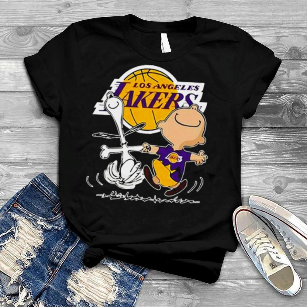 Los Angeles Lakers Charlie Brown Snoopy Dancing Shirt, hoodie