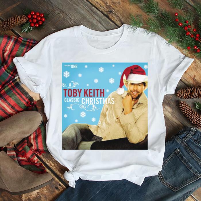 Mery Xmas With Toby Keith Wearing Santa Hat shirt
