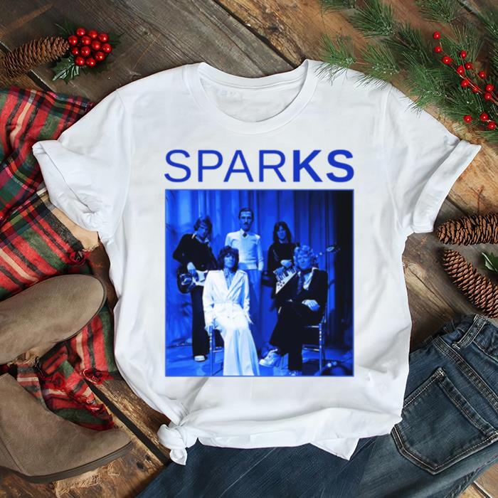Music Vintage Retro Sparks Blue Christmas shirt