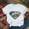 Original Philadelphia Eagles Coastal Carolina Chanticleers Superman Logo Us Flag Shirt