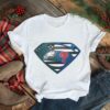 Original Philadelphia Eagles Phillies Superman Logo Us Flag Shirt