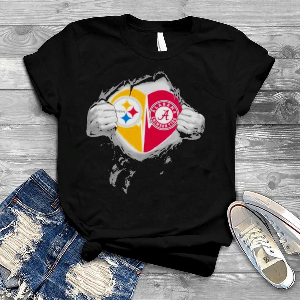 Original Pittsburgh Steelers Alabama Crimson Tide In My Heartbeat Shirt