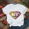 Original Pittsburgh Steelers Alabama Crimson Tide Superman Logo Us Flag Shirt