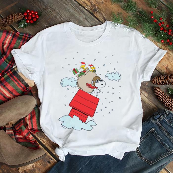 The Red Baron At Christmas Peanuts Snoopy shirt