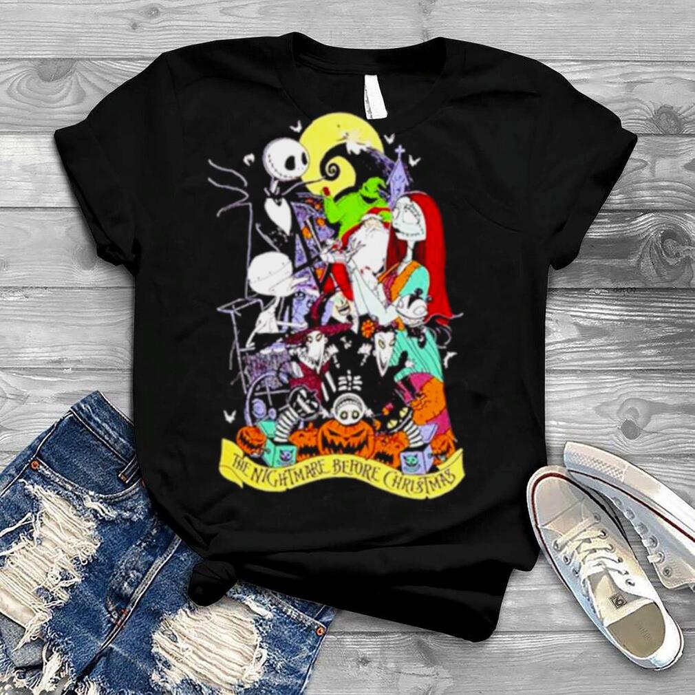 The Nightmare Before Christmas Graveyard Collage shirt