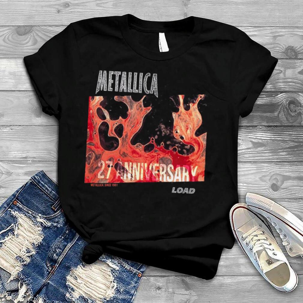Metallica 27th Anniversary Album Load Cover Metallica 1981 Fan Gifts Shirt