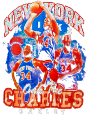 Official charles Oakley New York Knicks Mitchell & Ness Hardwood