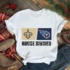 New Orleans Saints vs Tennessee Titans House Divided Shirt