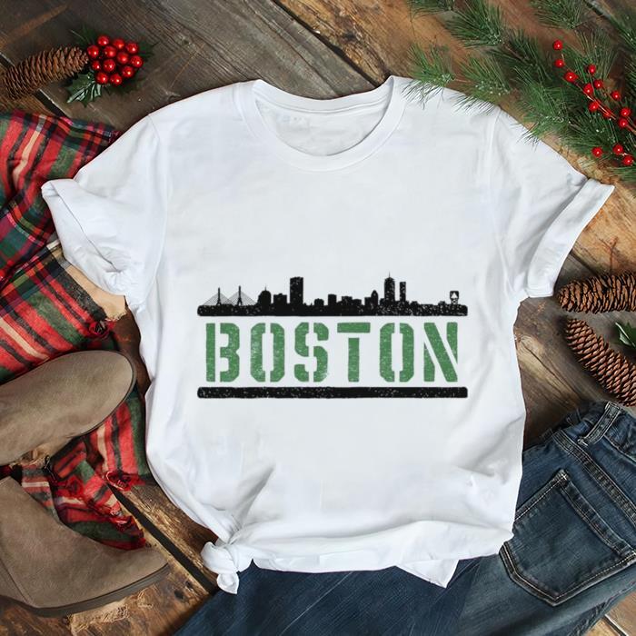 Boston skyline building city shirt