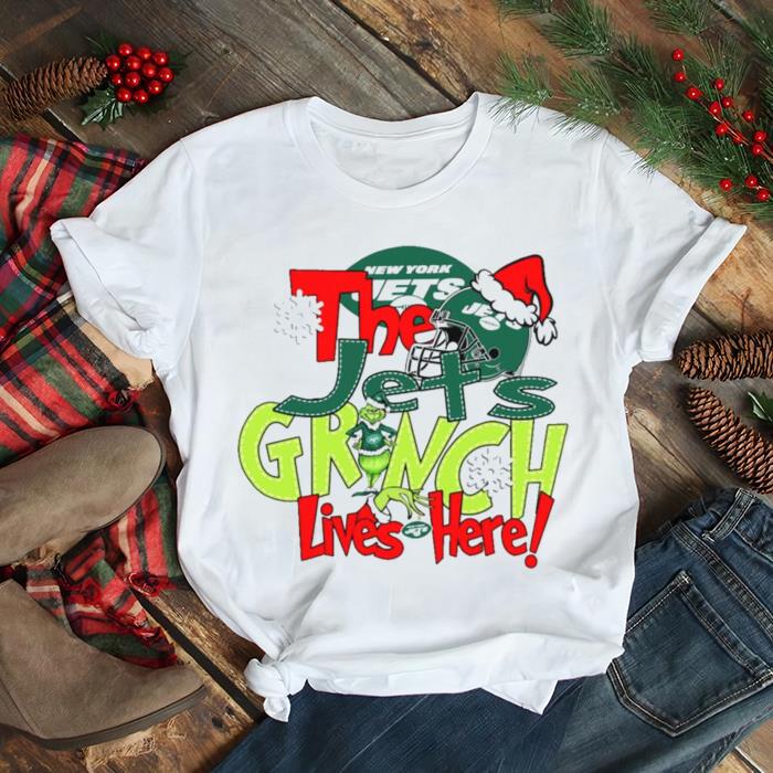 The Jets Grinch lives here Christmas shirt