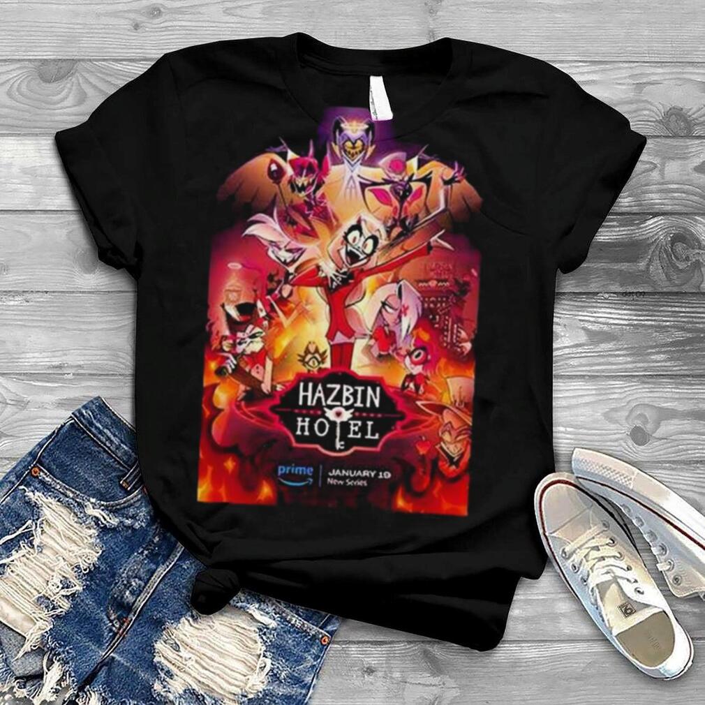 New Series Hazbin Hotel The Hollywood Handle Poster T Shirts